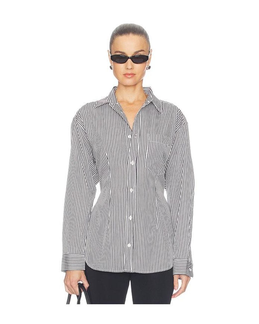 Agolde Gray Cinch Shirt