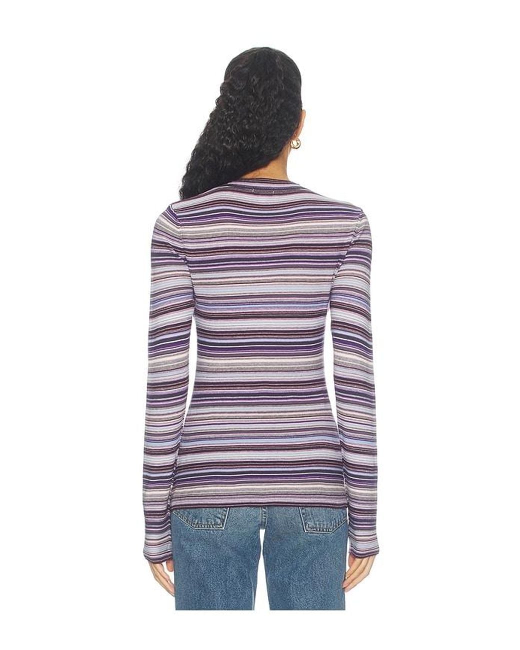 Pistola Blue Madison Long Sleeve Crew Neck Sweater Tee