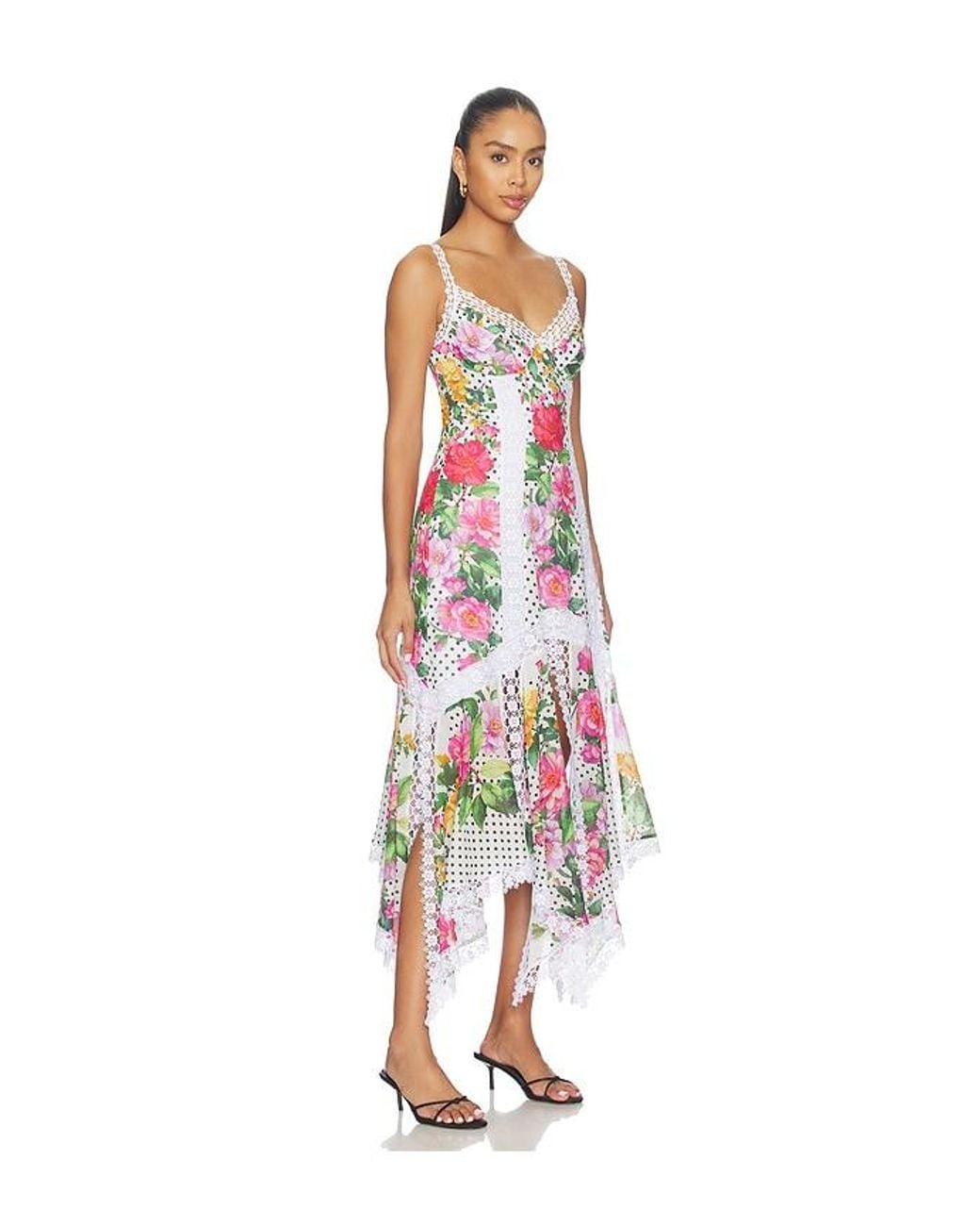 Charo Ruiz White Rosario Long Dress
