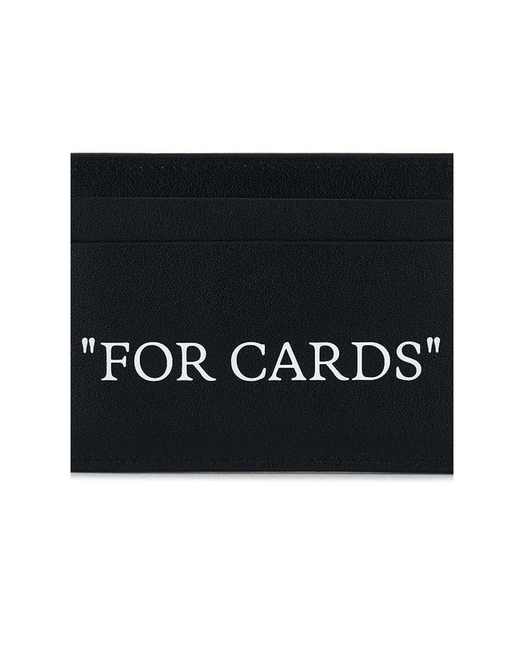 Off-White c/o Virgil Abloh Black Quote Card Case for men
