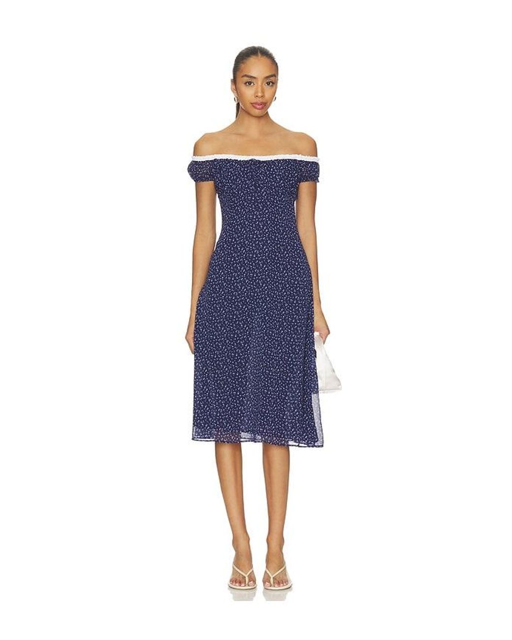 GUIZIO Blue Rocello Dress