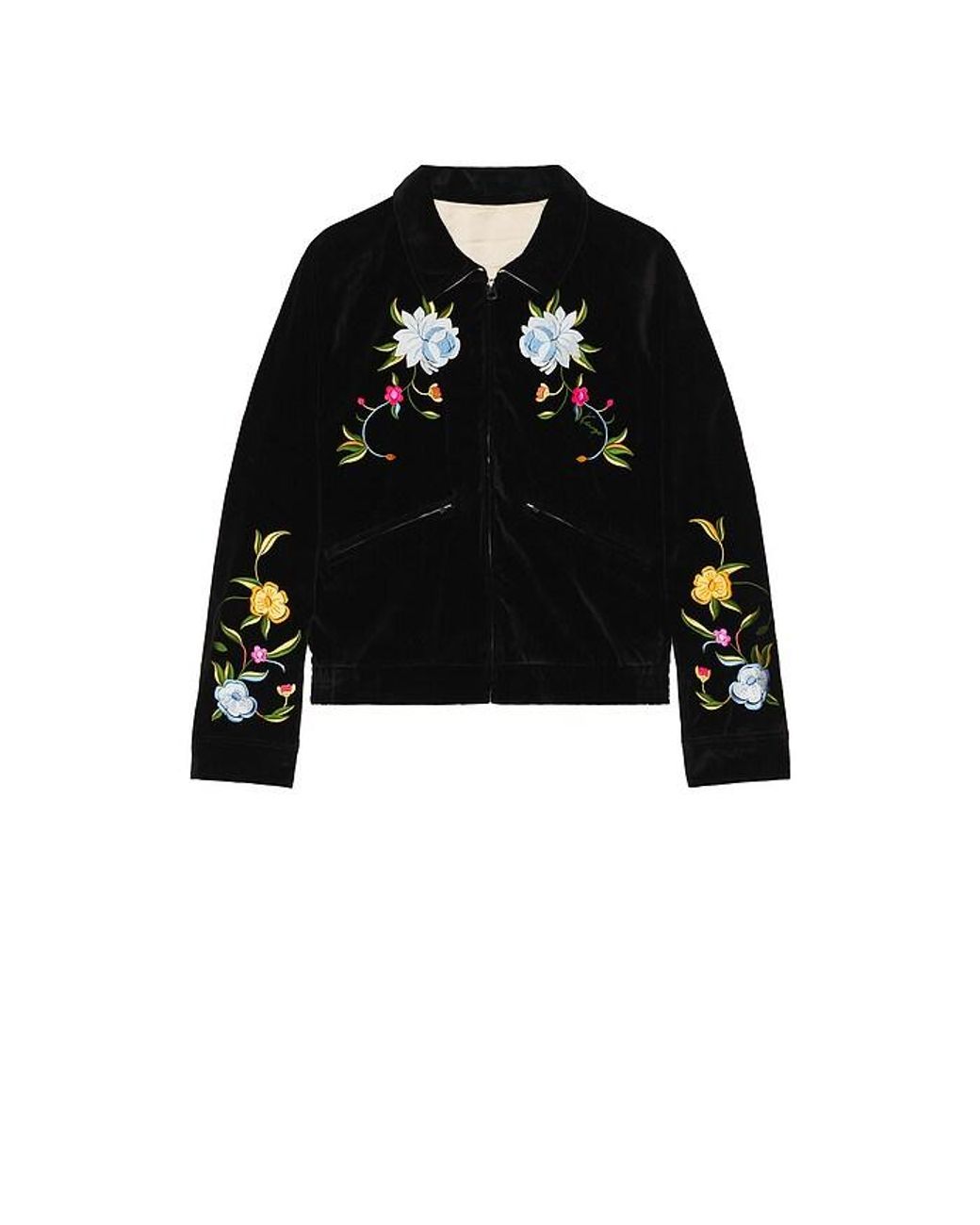 KENZO Black Wildflower Souvenir Jacket for men