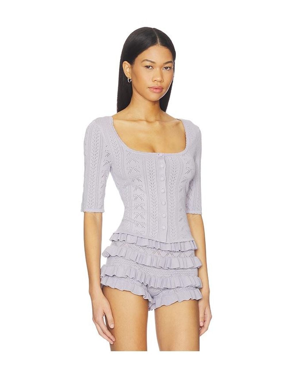 MAJORELLE White Zhavia Cardigan