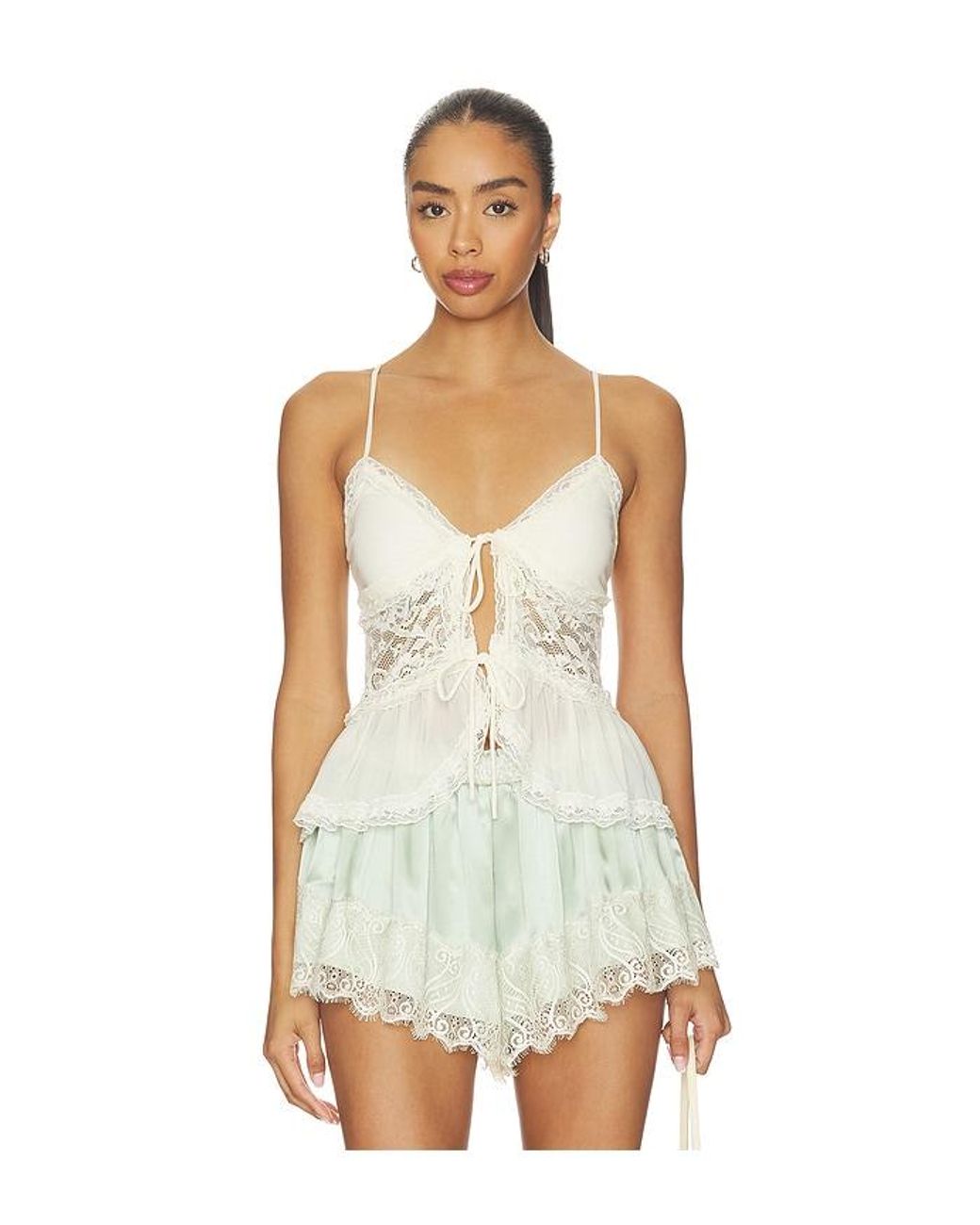 MORE TO COME White Alessandra Cami Top