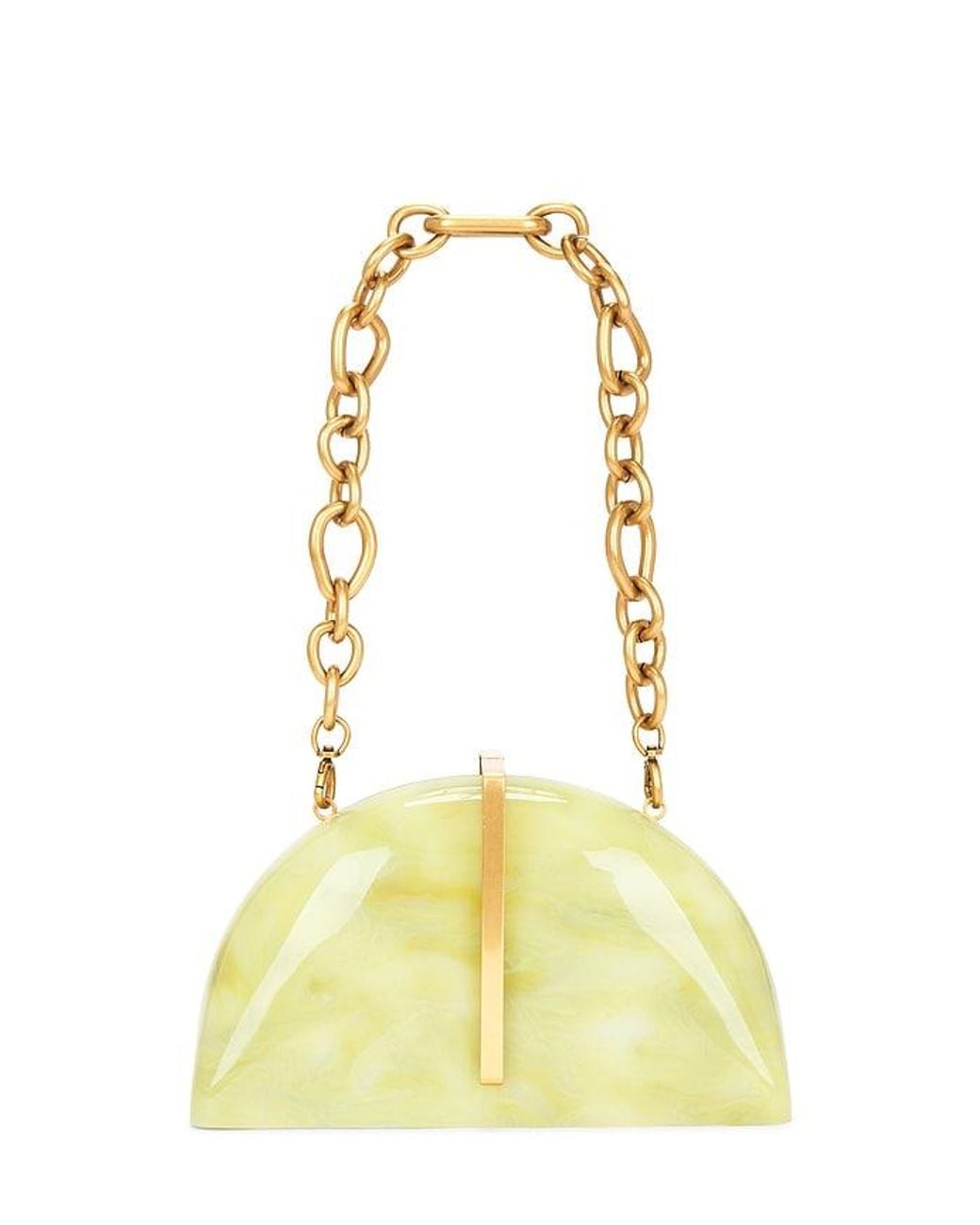 Cult Gaia Yellow Laguna Clutch