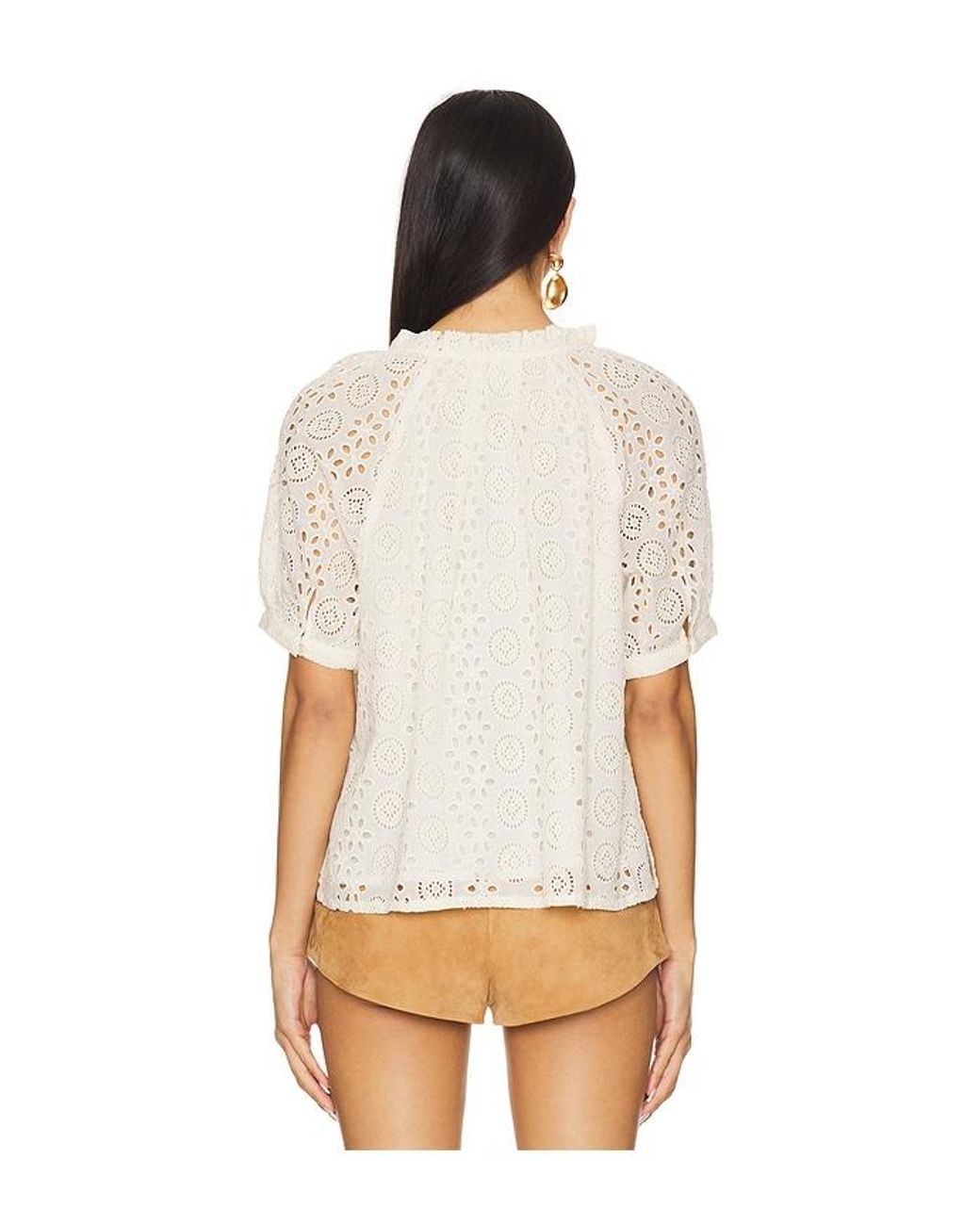 Kate Blouse en Ivory Cleobella en coloris White