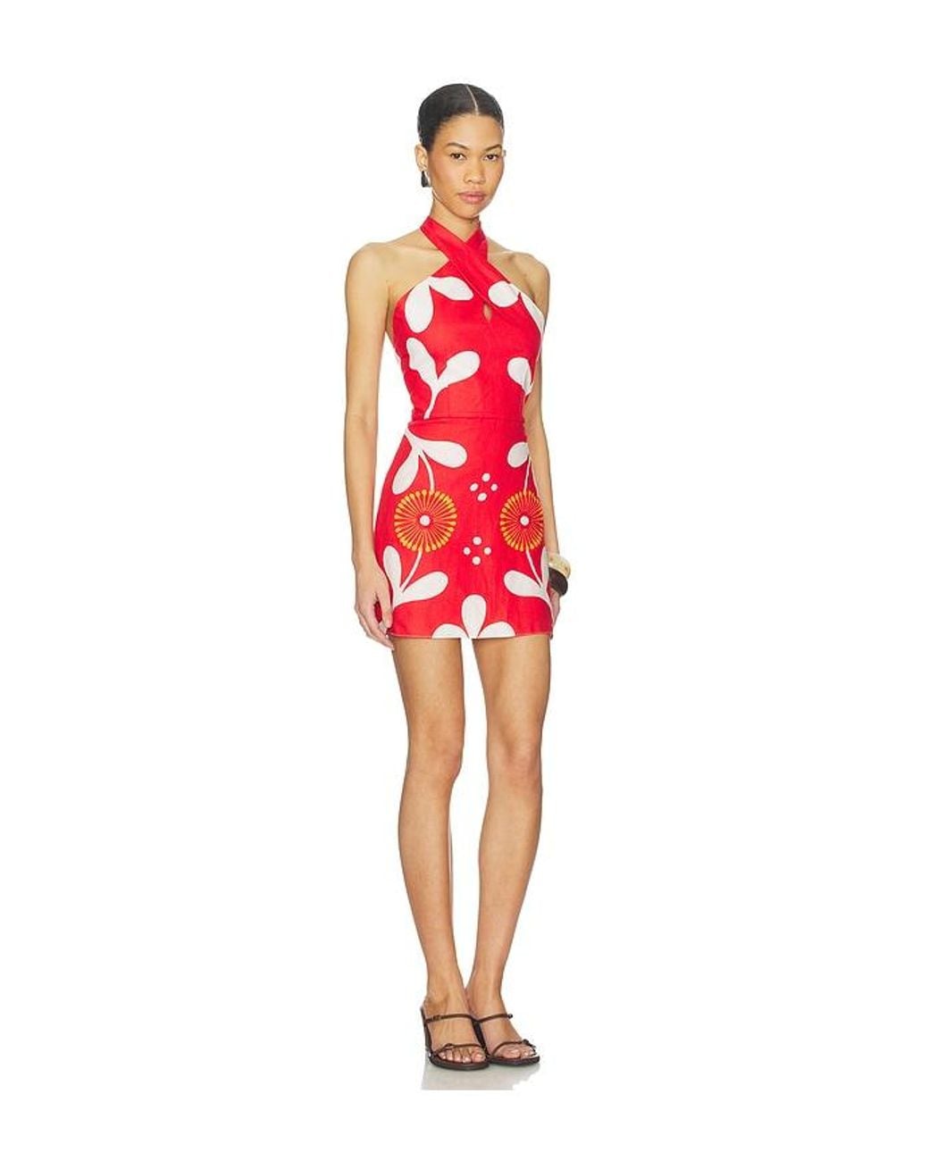 Cala De La Cruz Red Veneta Dress