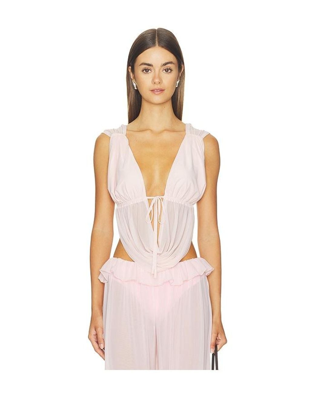 MAJORELLE Pink Brynn Top