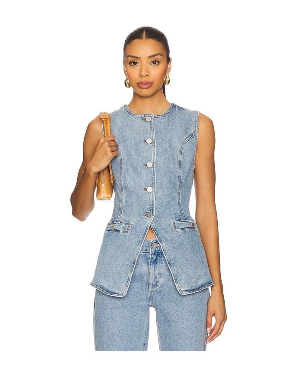 Blank NYC Blue Denim Vest