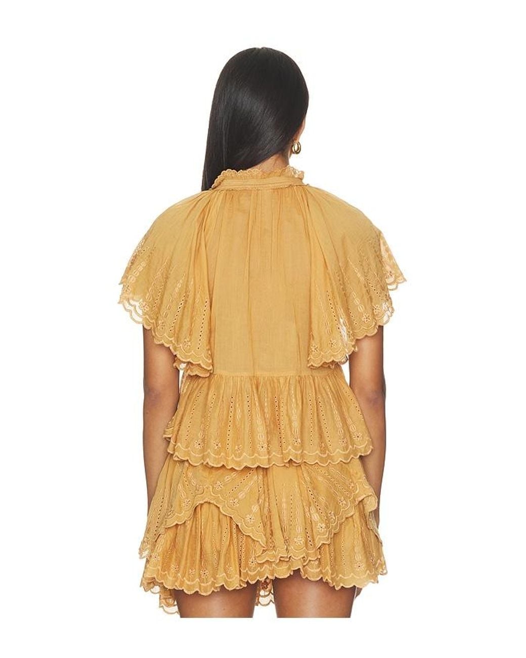 Isabel Marant Orange Lorna Short Sleeve Top