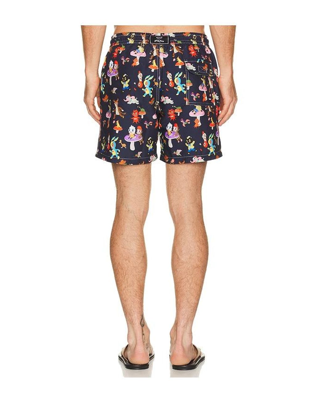 ARRELS Barcelona Black Catch The Wind X Gary Baseman Exclusive Swim Shorts for men