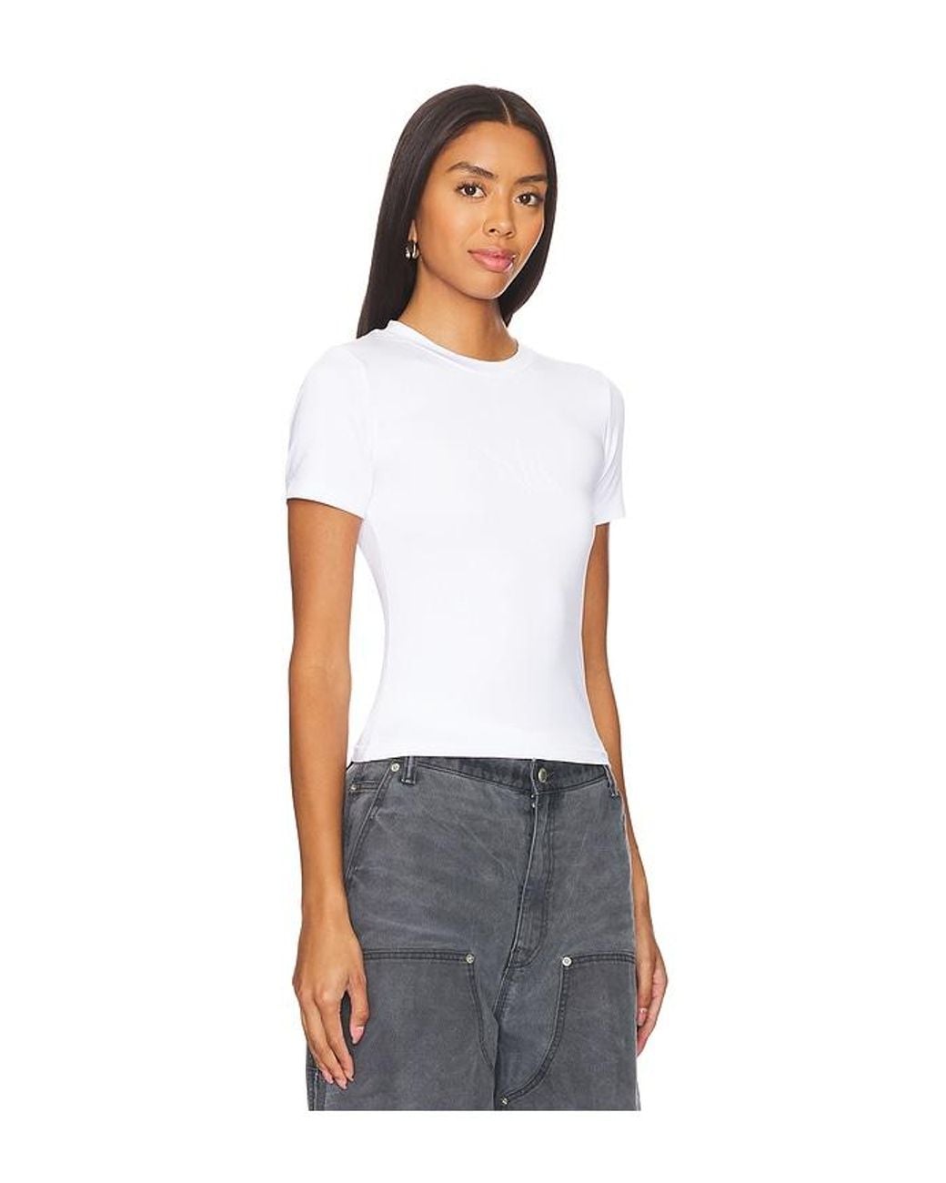 RTA White Flora Western Logo T Shirt