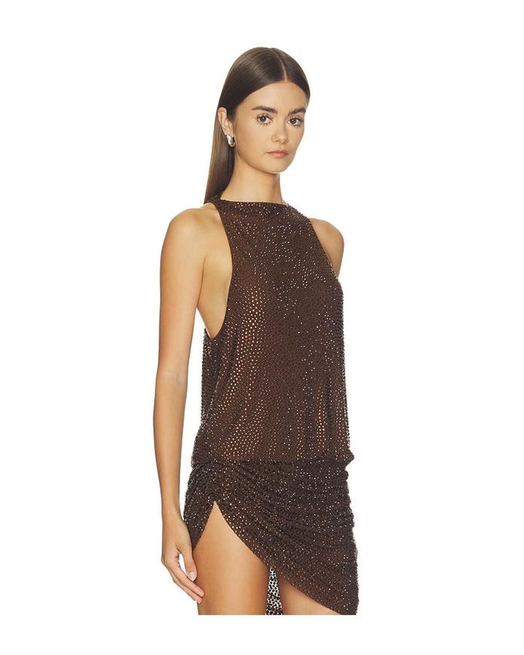 MAY MASHIAH Brown Annie Top