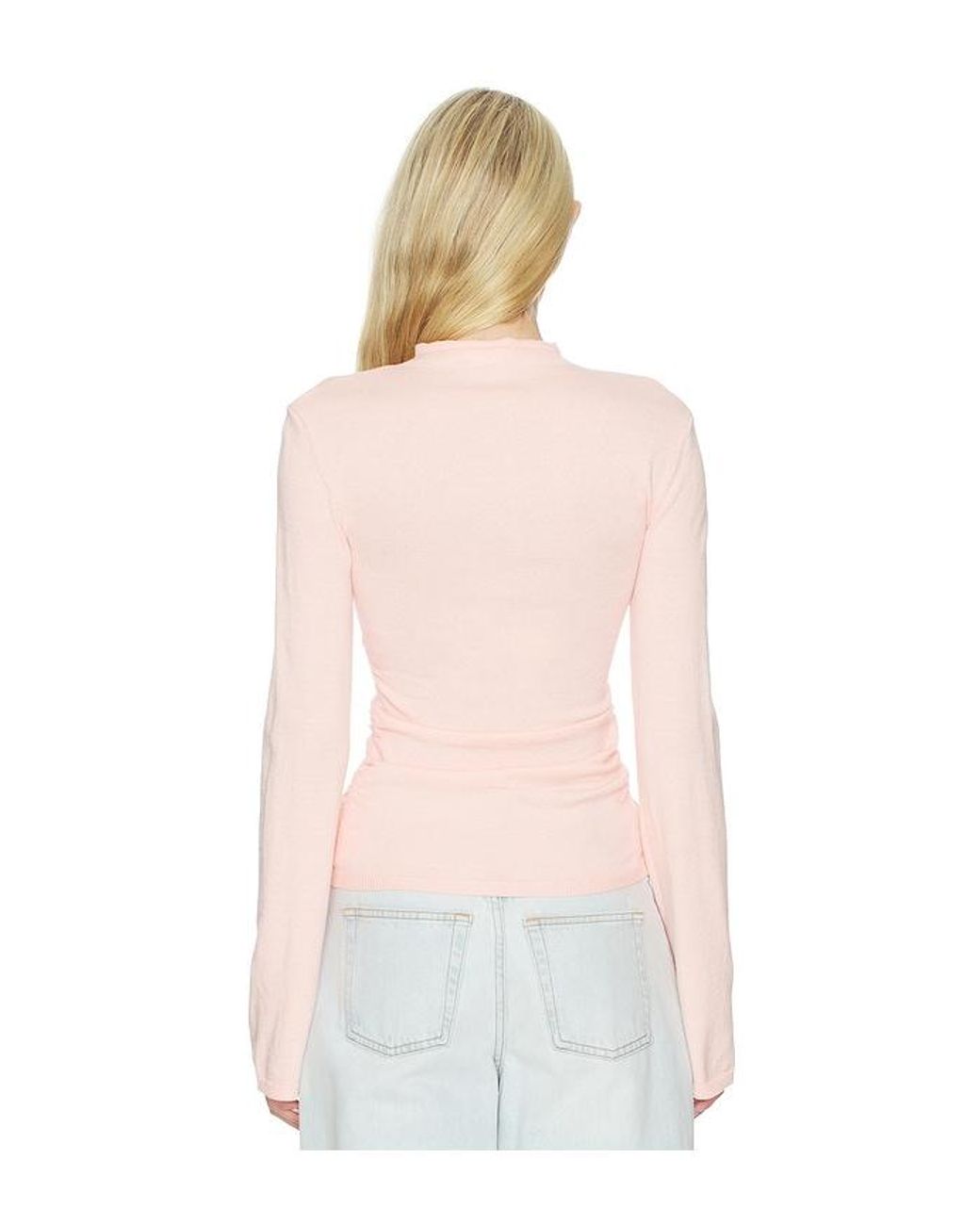 Lovers + Friends White Joelle Funnel Neck Sweater