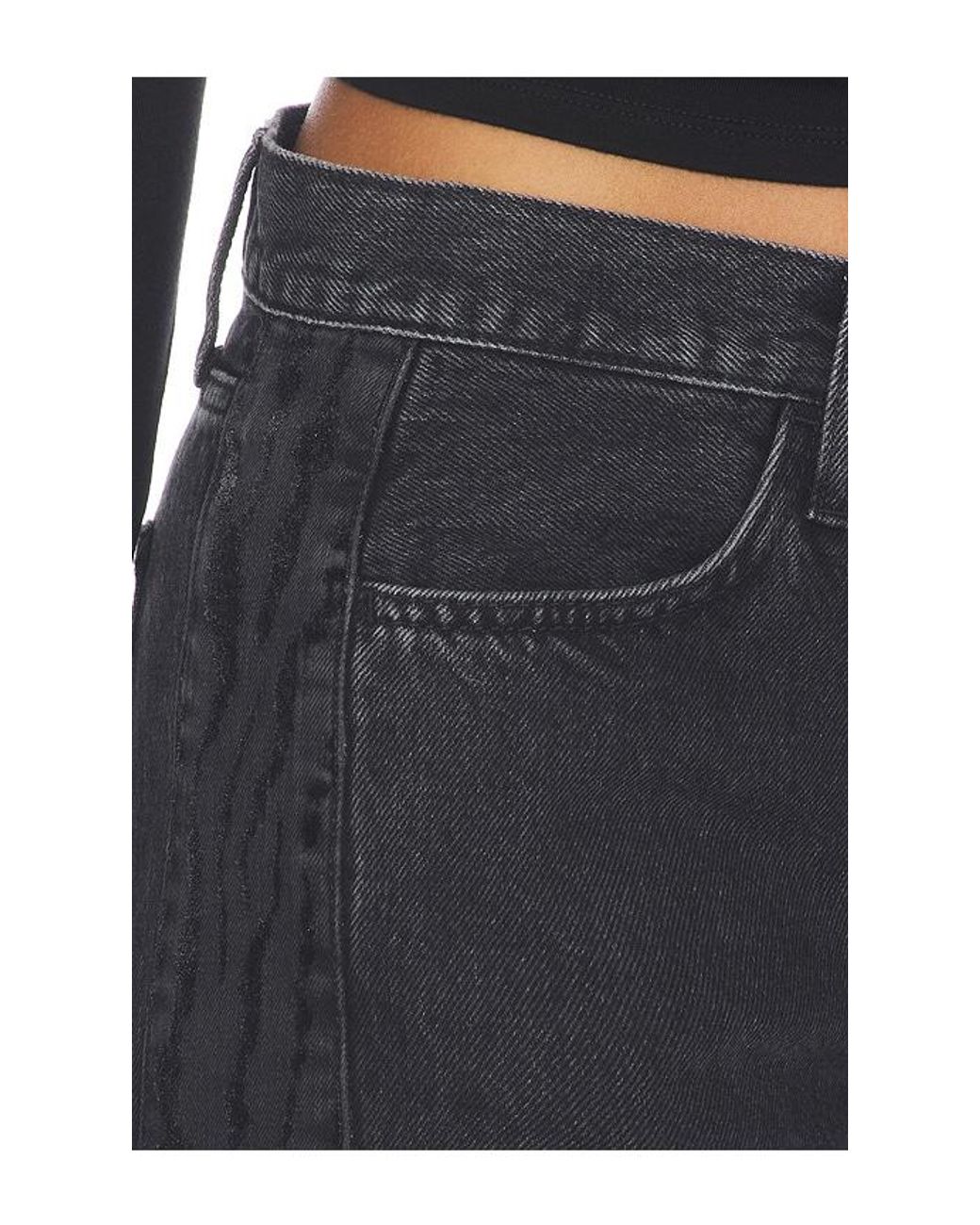 Re/done Blue Laurel Zebra Barrel Jeans