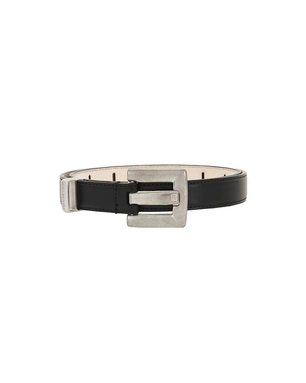 Balmain Black Gürtel 2Cm Anthem