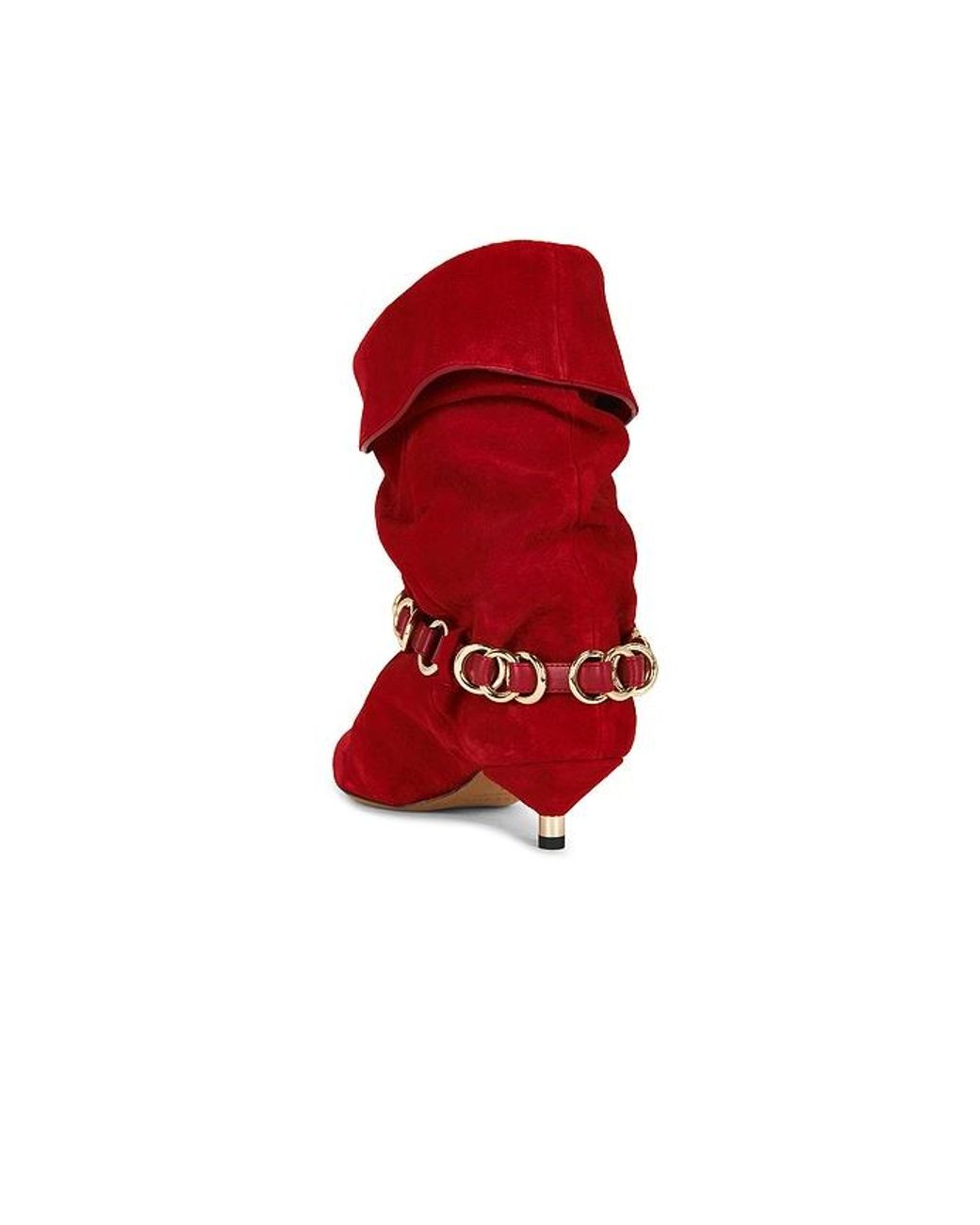 Isabel Marant Red Edrik Rings Boot