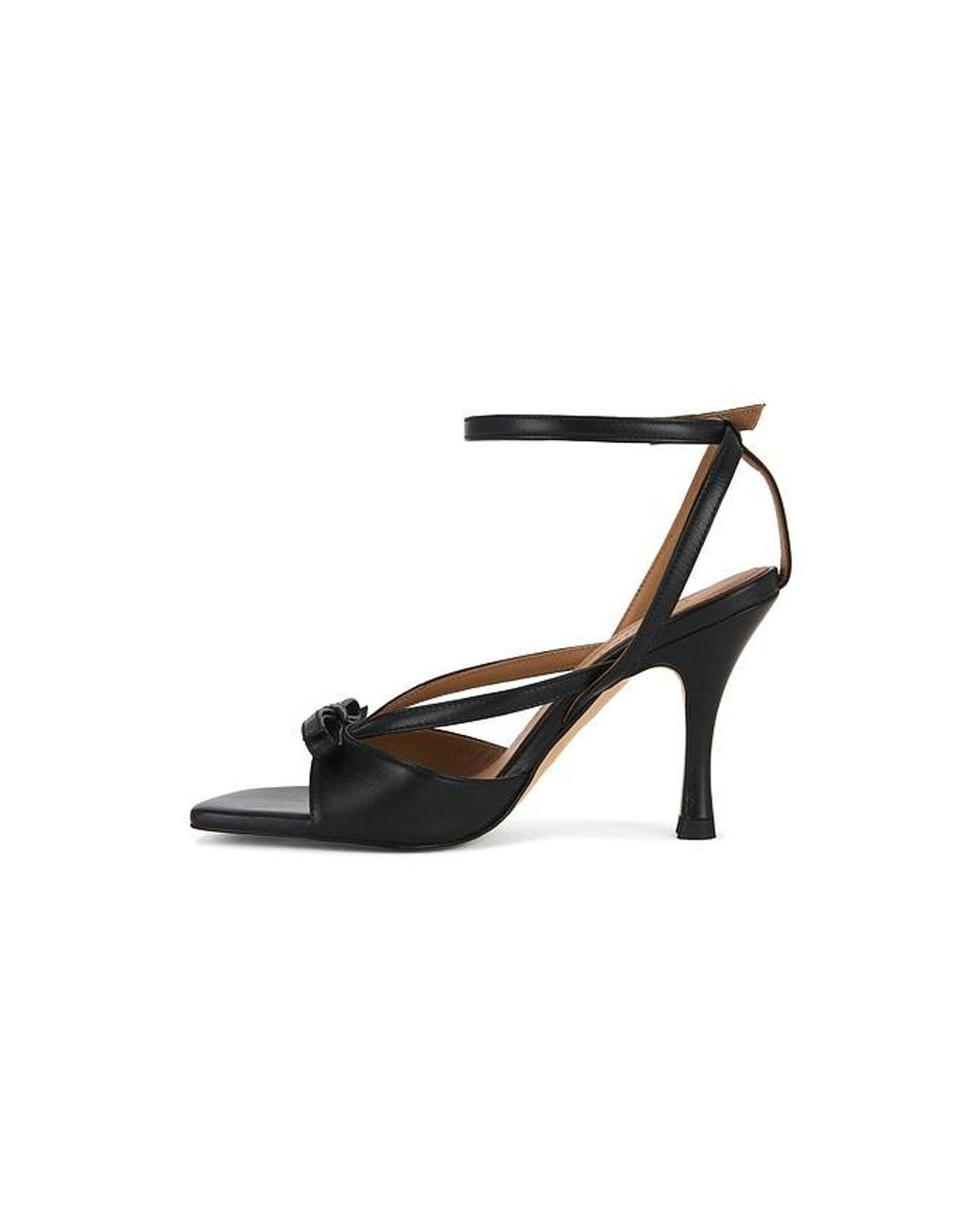 Flattered Black Sandale Margo