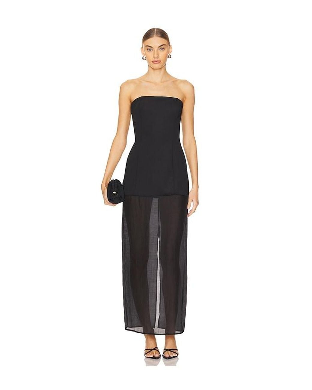 SNDY'S Black Chloe Sheer Dress