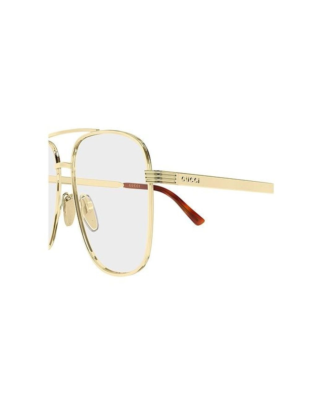 Gucci Metallic Pilot Sunglasses