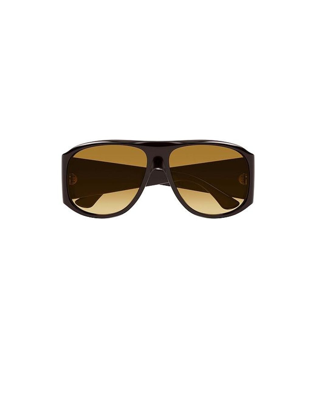 Chloé Brown Oversized Aviator Sunglasses