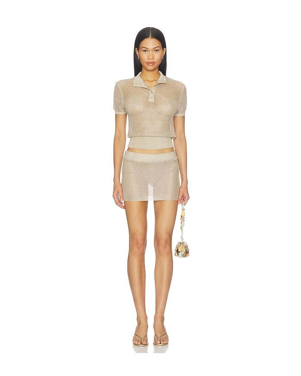 Lioness White Sunset Mini Skirt