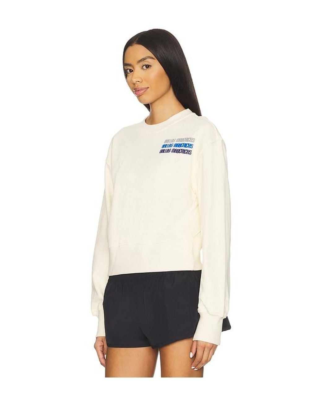 Terez White X Revolve Mavericks Puff Sleeve Crop Sweater