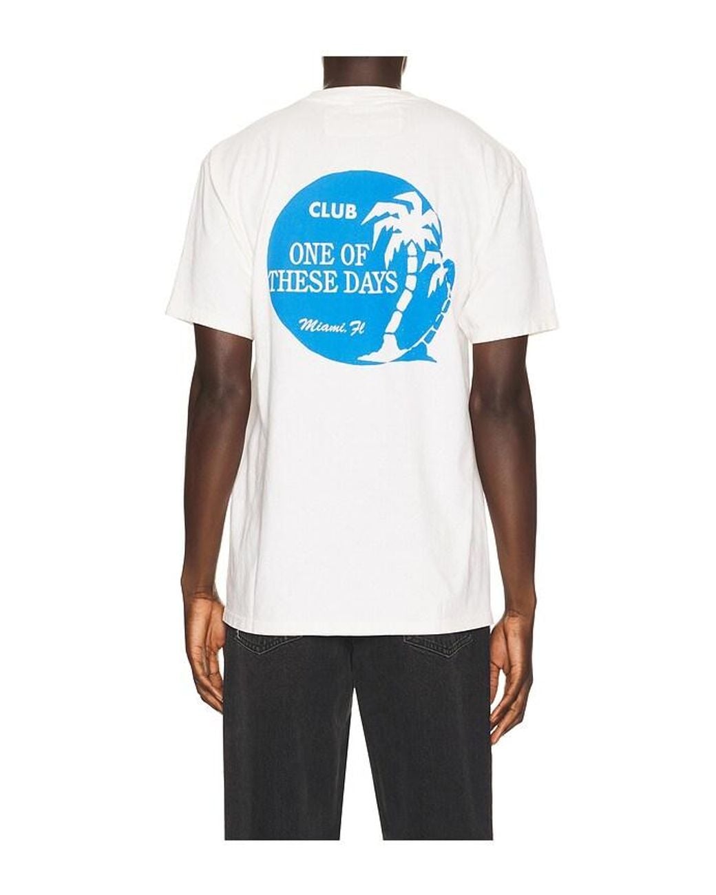 One Of These Days White X Revolve X Fwrd Miami Design 01 Tee for men