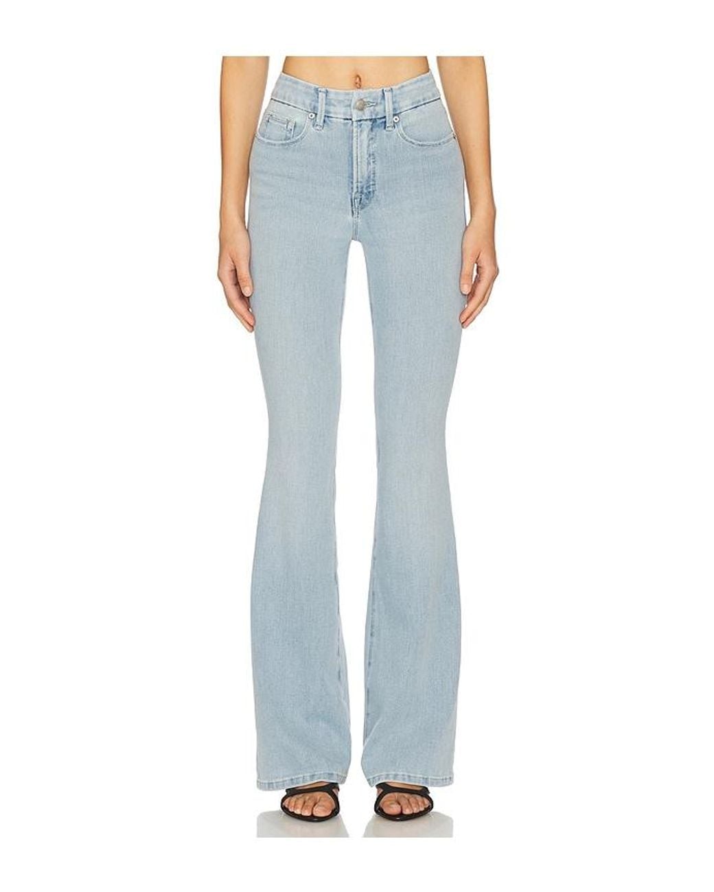 GOOD AMERICAN Blue Good Legs Flare Jeans