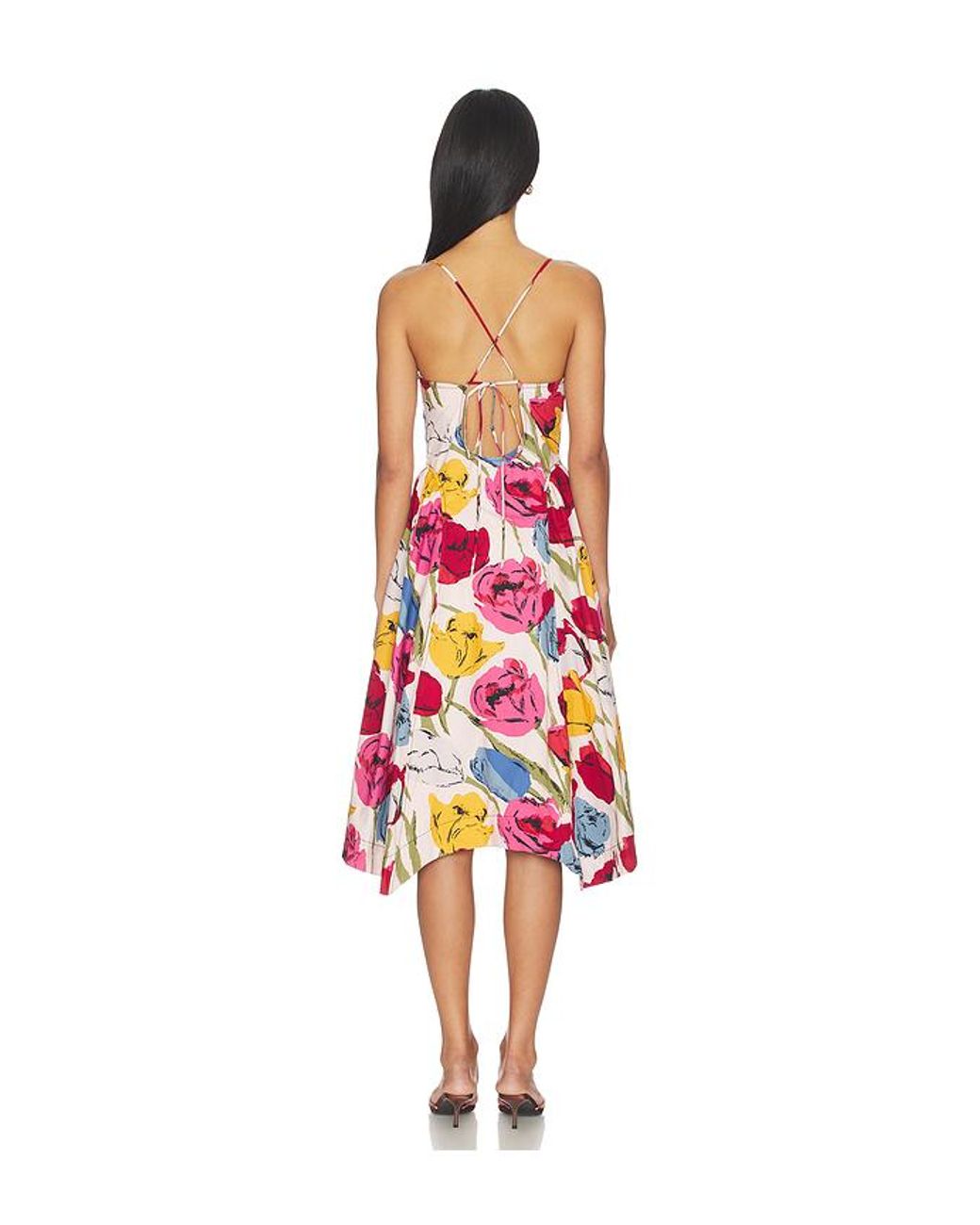Free People Red X Revolve Cherish Midi Dress