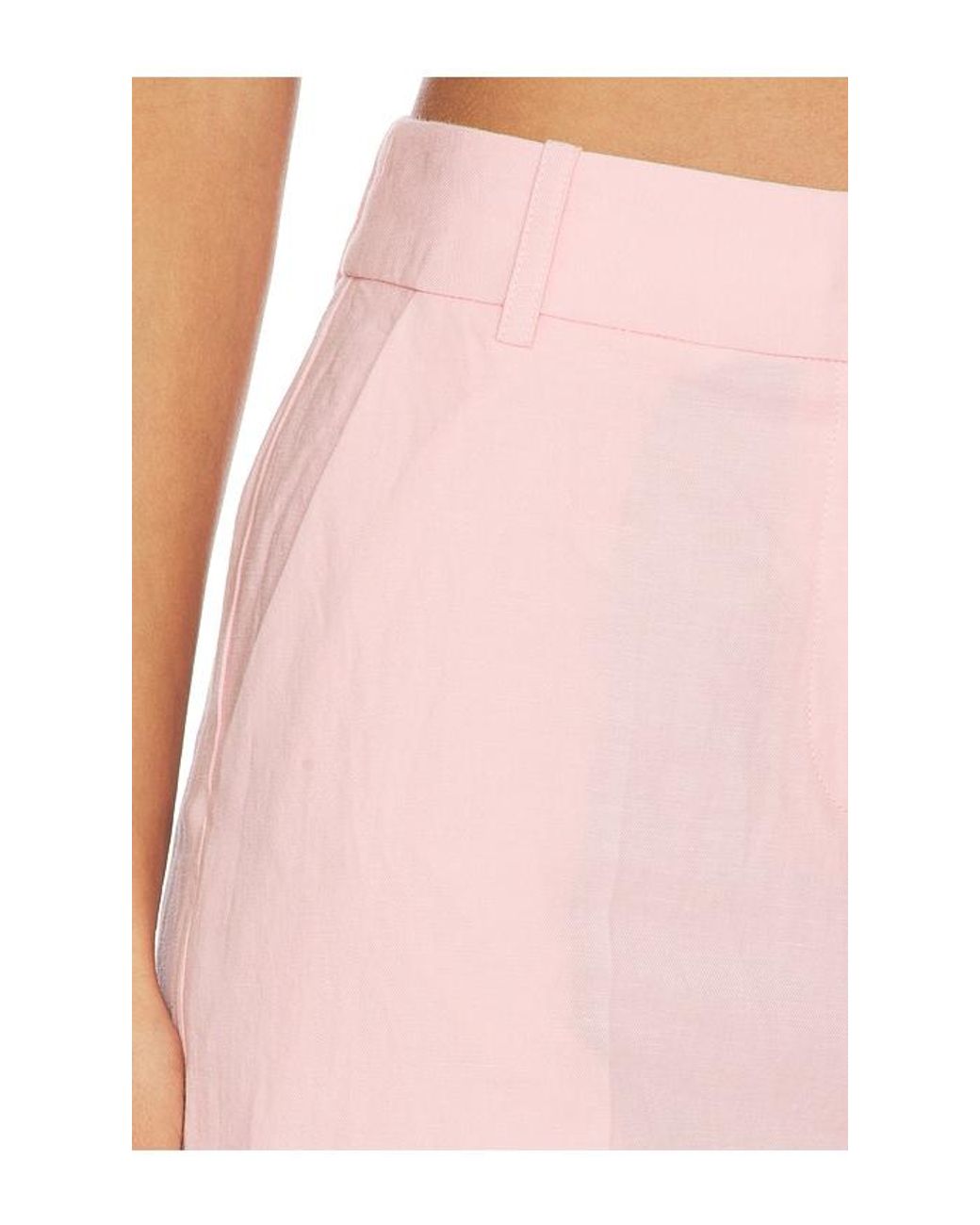 Lovers + Friends Pink Emmett Linen Pant