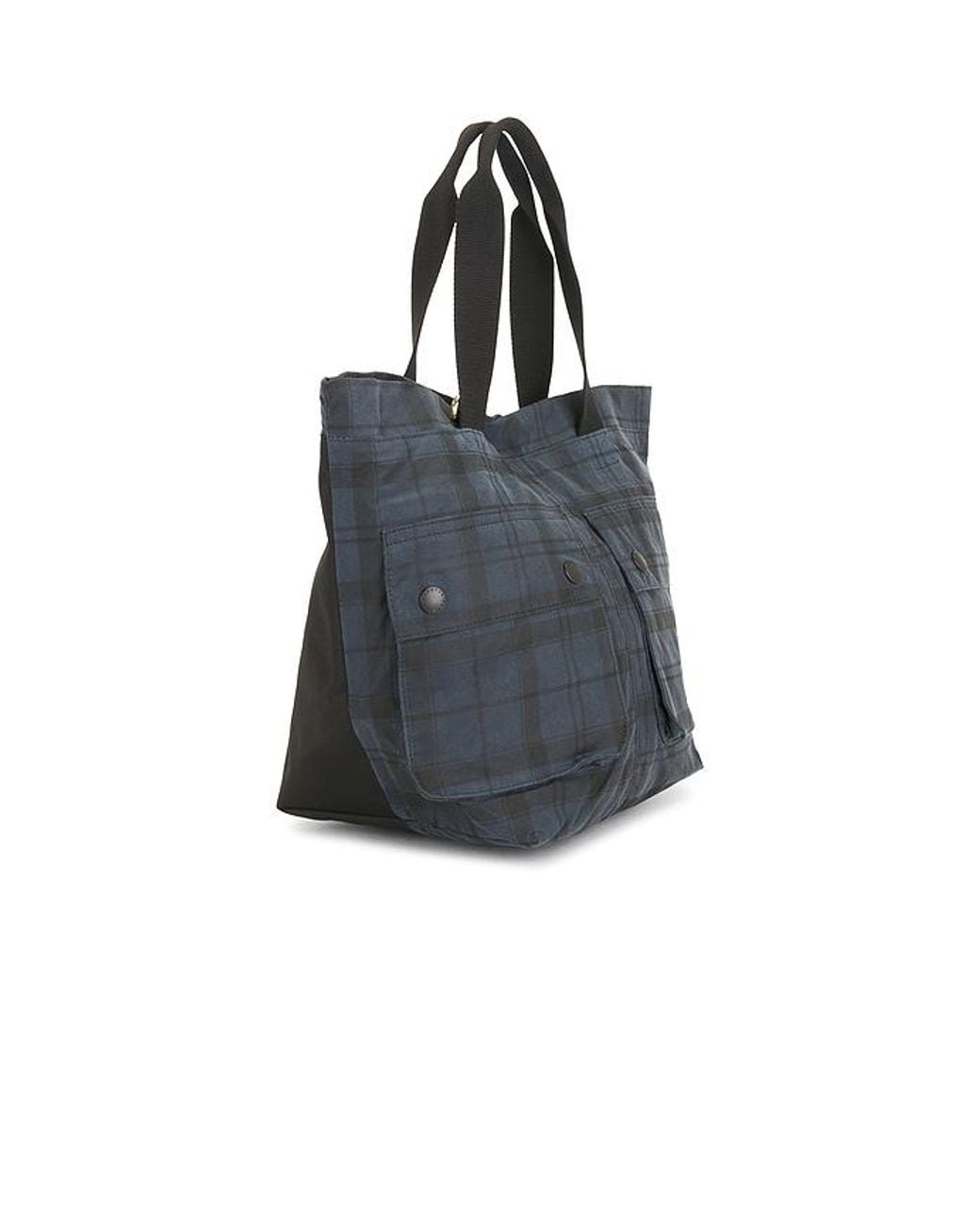 Barbour Black Field Wax Carry Tote Bag for men