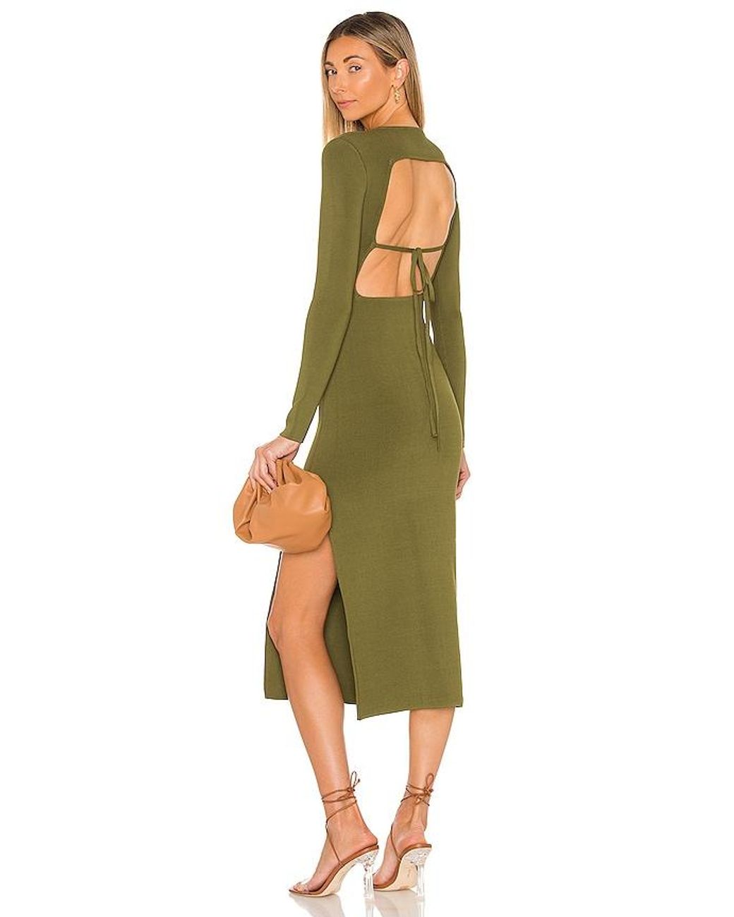 Shona Joy Lyon Long Sleeve Backless 