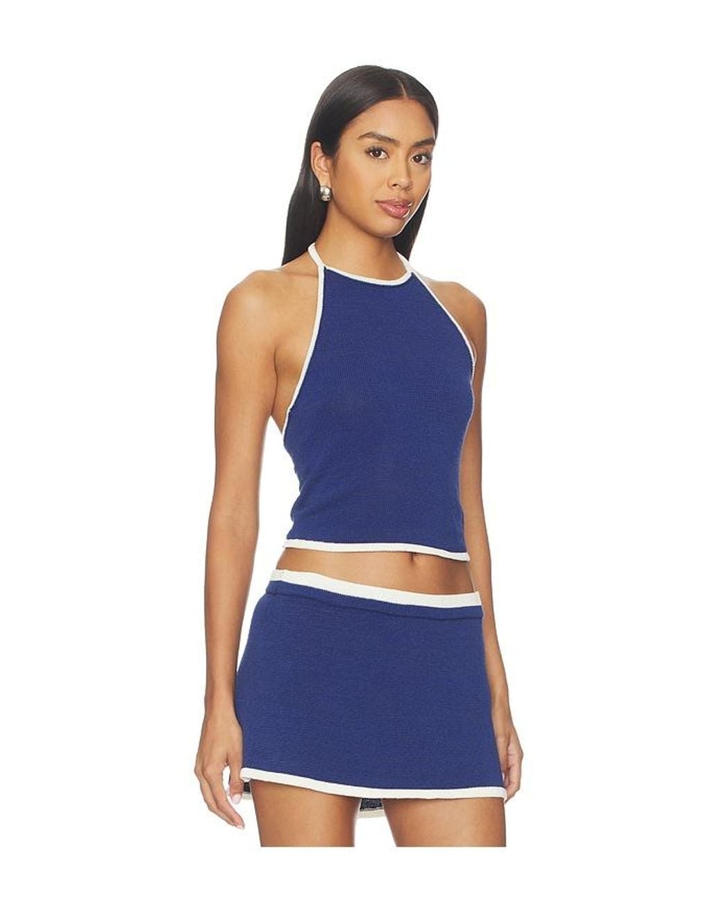 SER.O.YA Blue Zava Knit Top