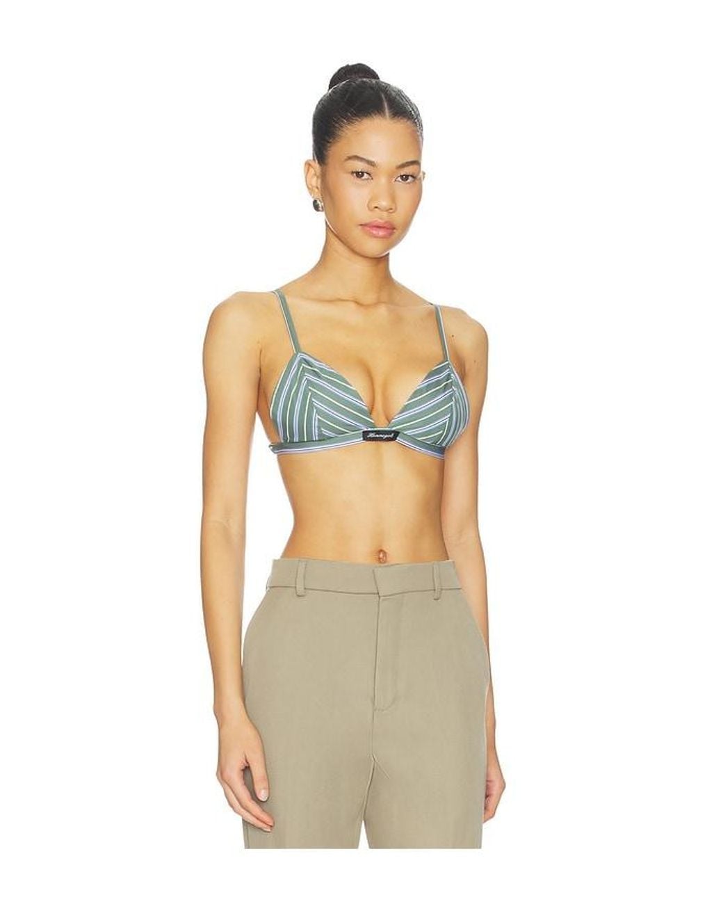 HOMMEGIRLS Multicolor Shirting Bralette