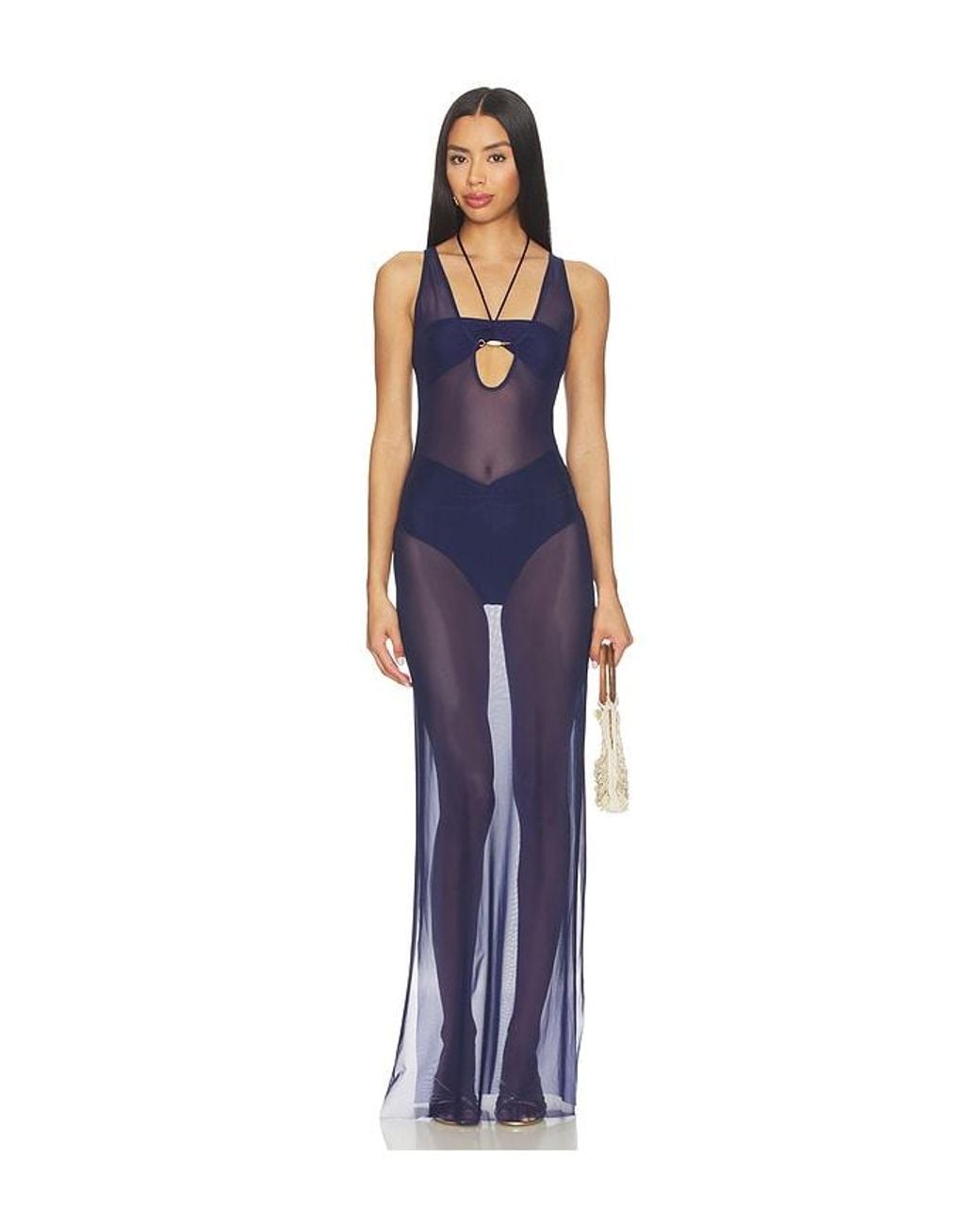 Shani Shemer Blue Esme Maxi Dress