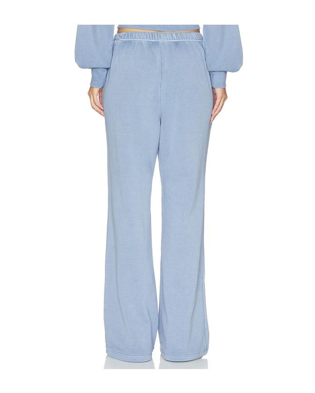 Beyond Yoga Blue Washed Away Wide Leg Pants
