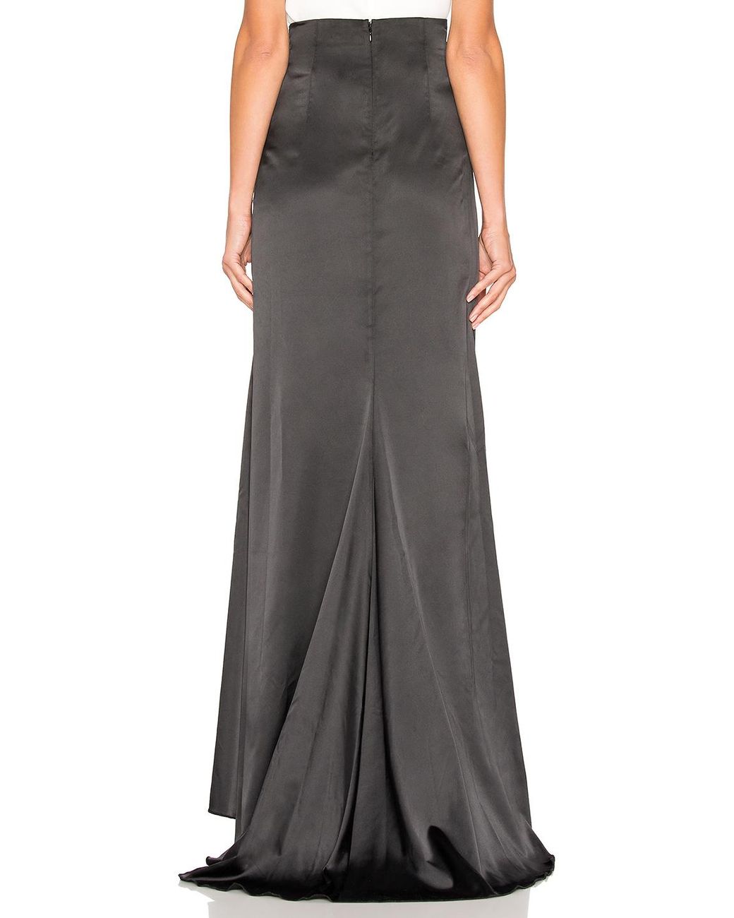 Alexis Brill Ruffle Skirt in Black | Lyst