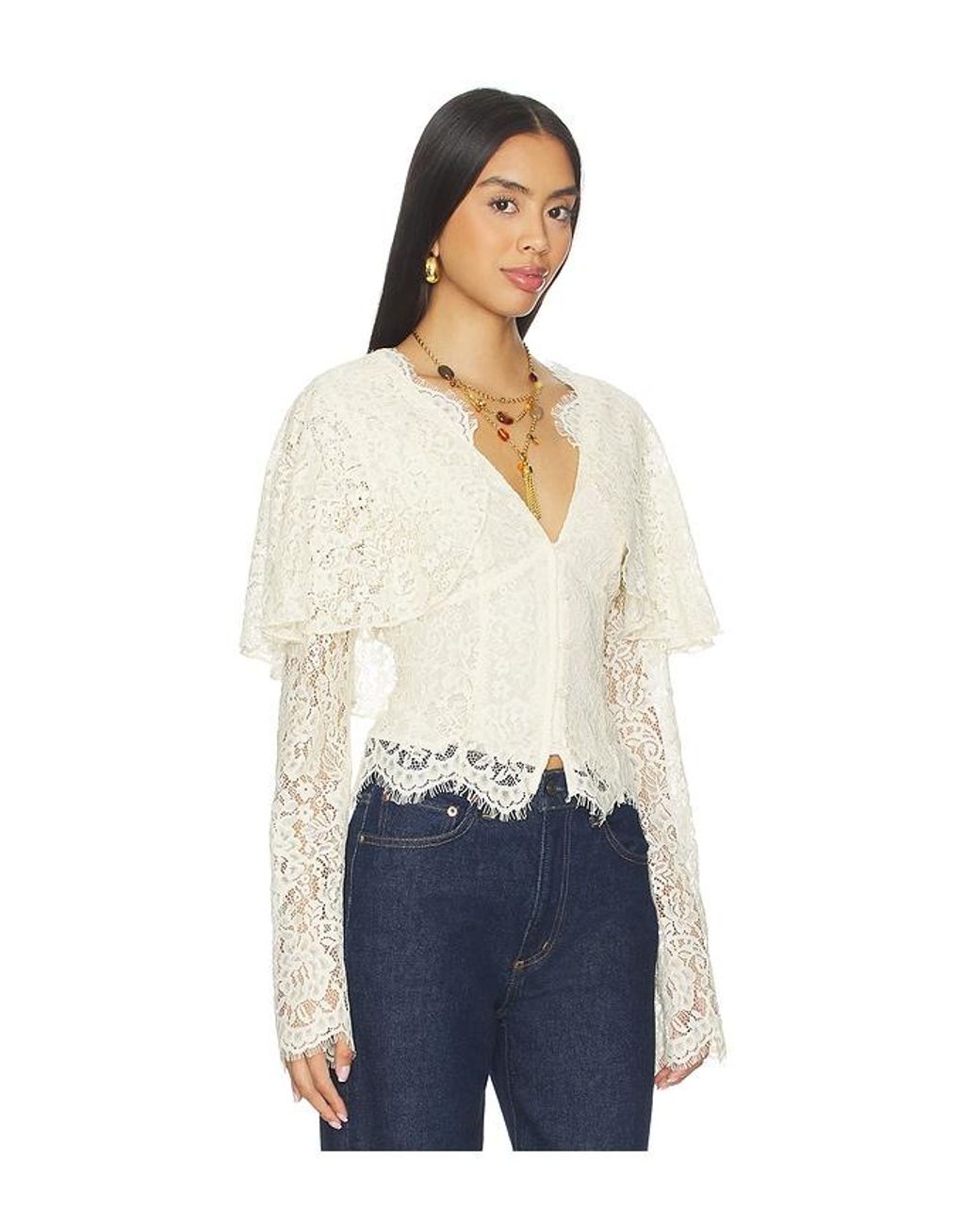 Tularosa White Clarissa Top