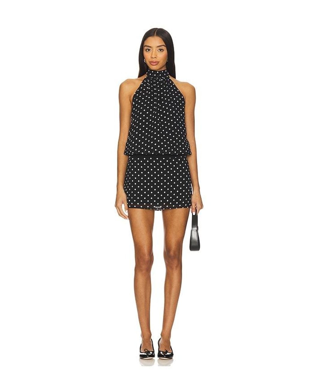 MORE TO COME Olga Halter Dress in Black | Lyst