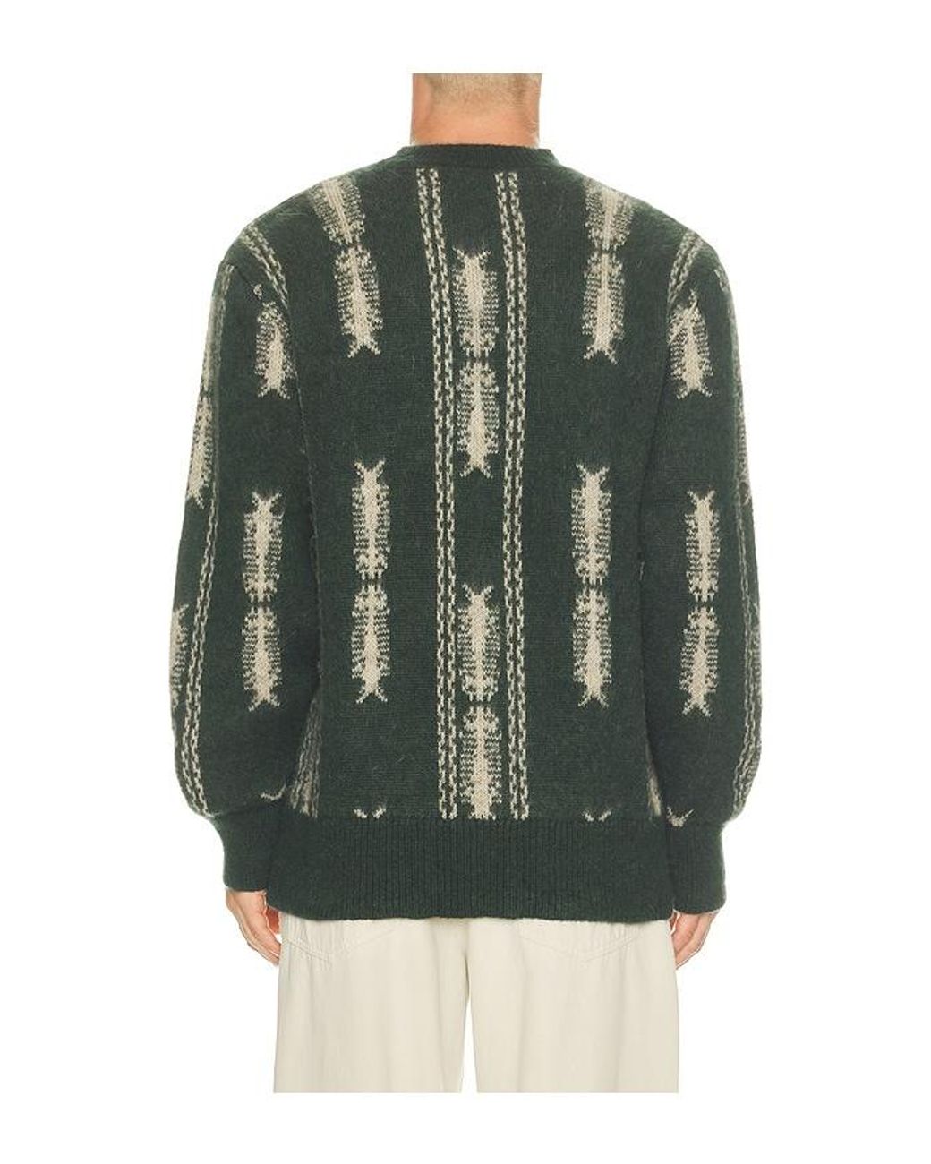Oas Green Siva Pino Crewneck Sweater for men