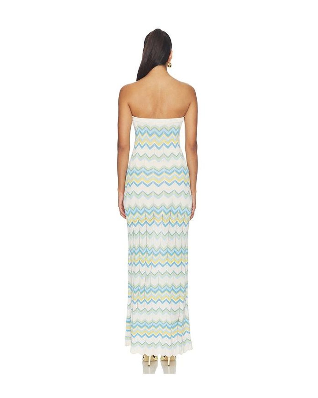 LSPACE White Hallie Maxi Dress
