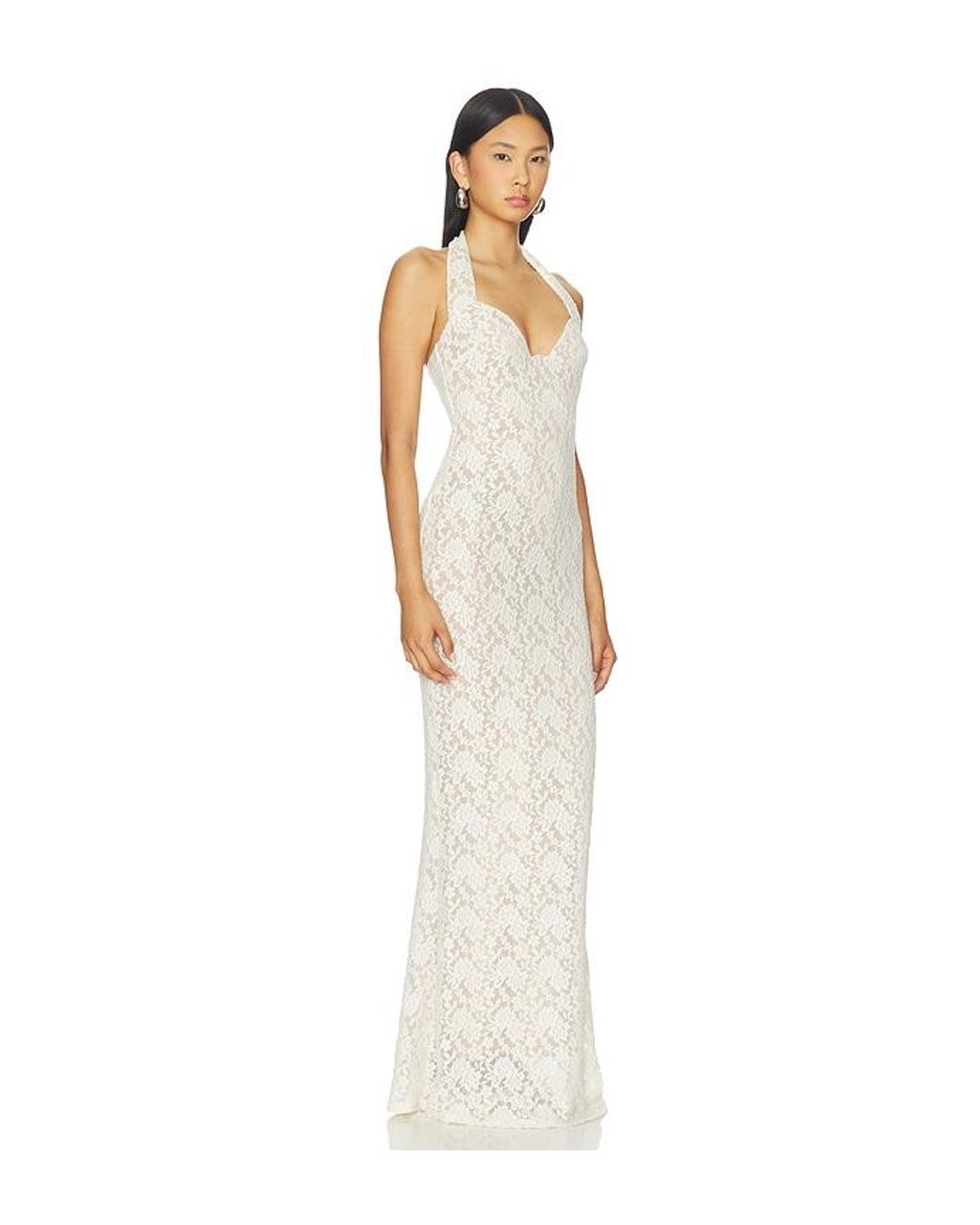 Nookie White Mystique Halter Gown