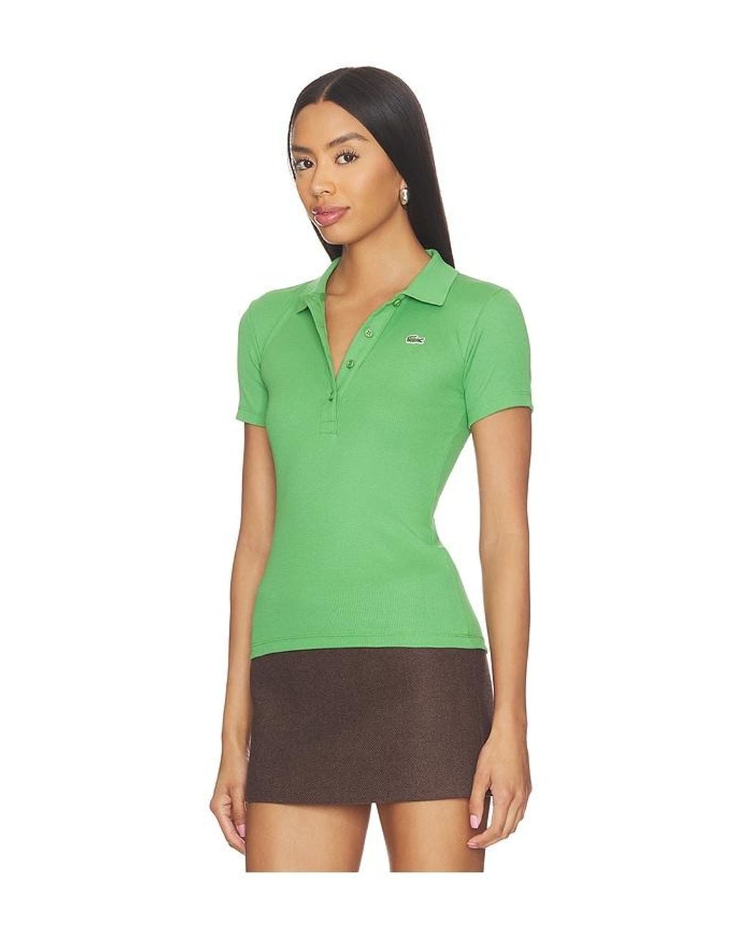 Lacoste Green Slim Fit Cotes Polo