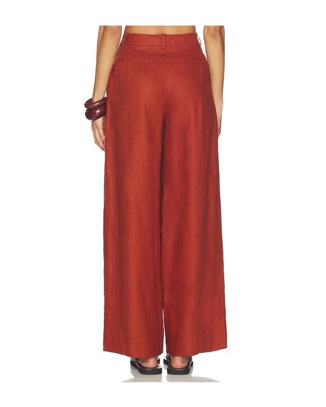 Faithfull The Brand Red Sofia Trouser