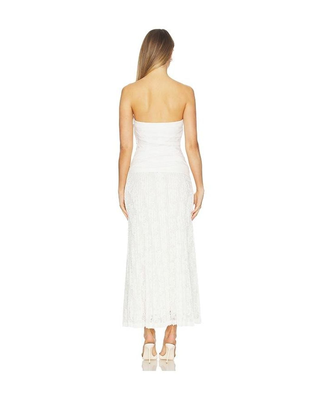 Jonathan Simkhai White Annalise Cotton Lace Dress