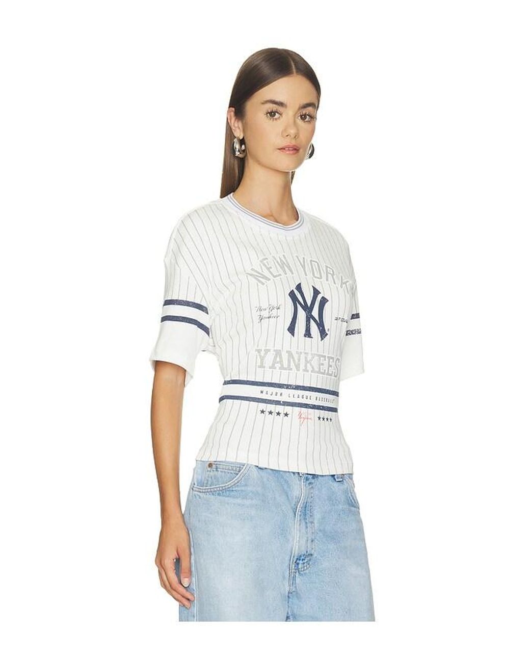 OFF SEASON White Femme Lace-Back Graphic Tee