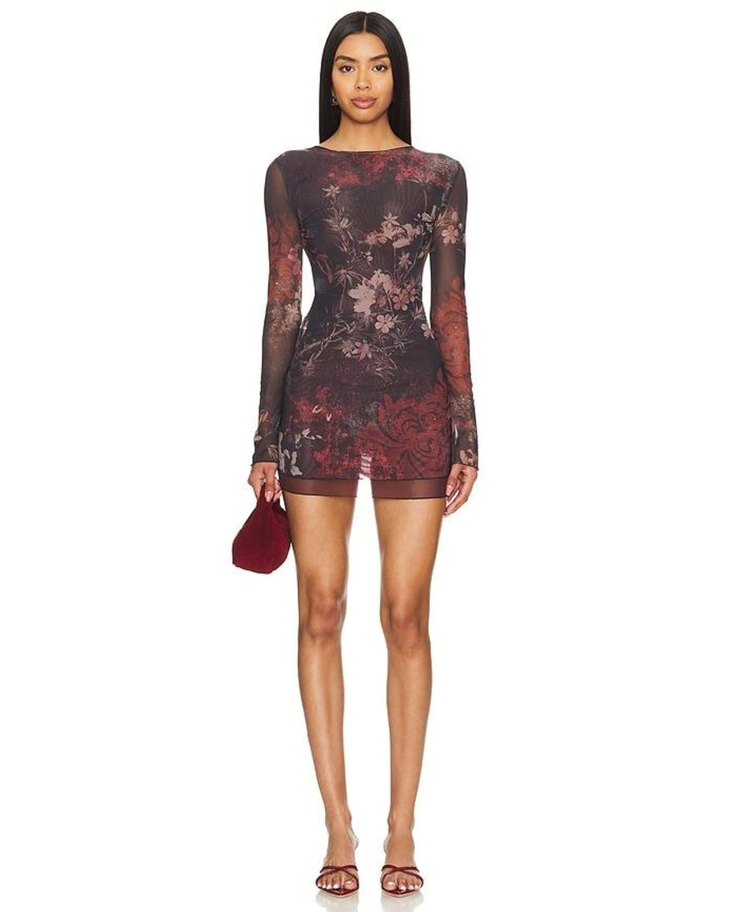 jaded london double layered dress Jaded London Double Layered Dress Brown by Jaded London