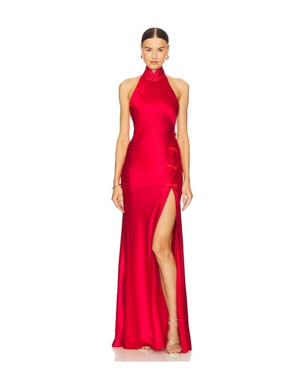 SAU LEE Red Michelle Gown