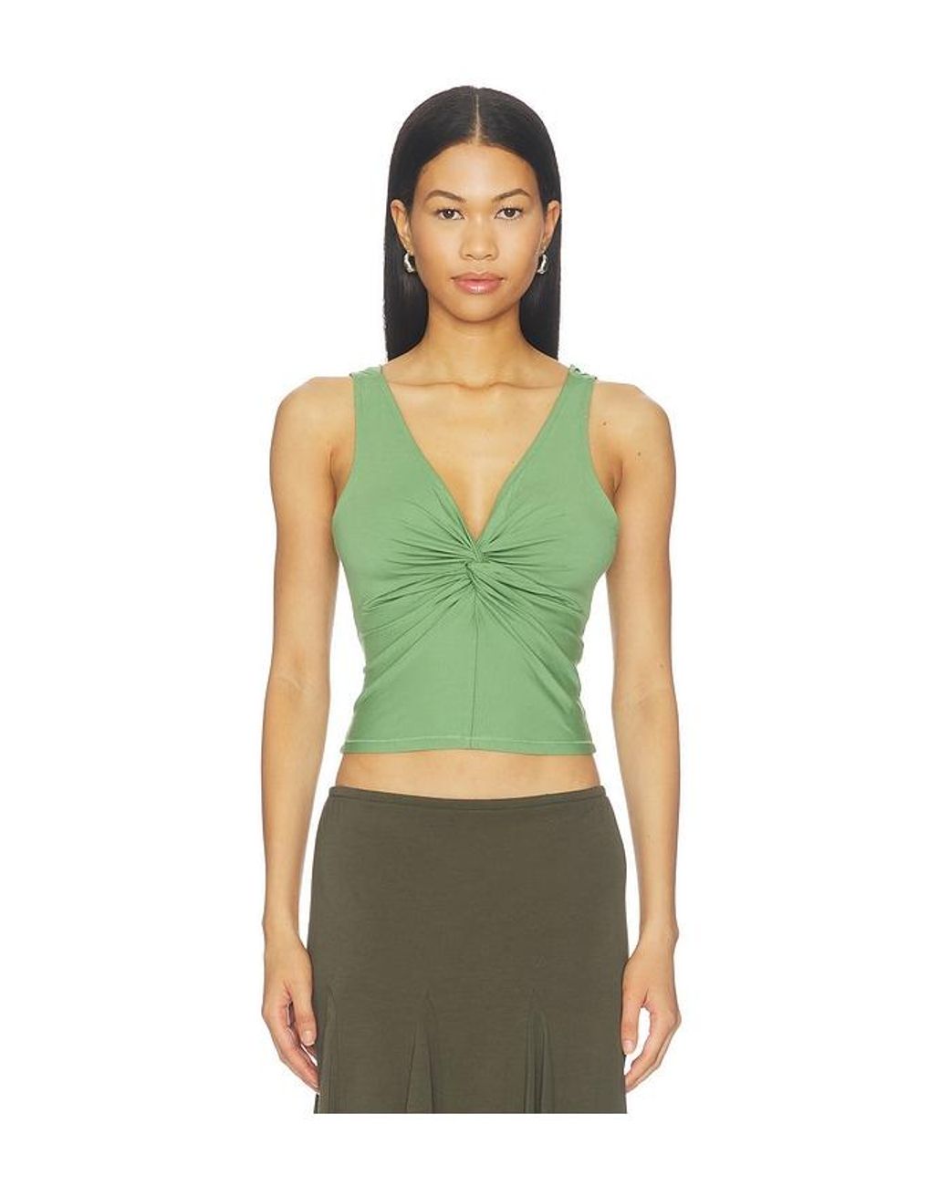 Free People Green Were Going Out Cami